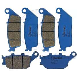 PASTIGLIE FRENO BREMBO BLU ANTERIORI + POSTERIORI KAWASAKI Z 750 HONDA HORNET 600