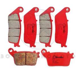 PASTIGLIE FRENO BREMBO SA ANTERIORI + POSTERIORI HONDA HORNET 600