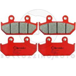 4 PASTIGLIE FRENO ANTERIORI BREMBO ROSSE SINTER HONDA GL GOLDWING SE 1500