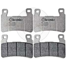 4 PASTIGLIE FRENO ANTERIORI BREMBO CARBON CERAMIC RACING HONDA CBR 600 RR