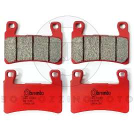 4 PASTIGLIE FRENO ANTERIORI BREMBO SA ROSSE SINTERIZZATE HONDA CBR 600 RR