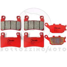 PASTIGLIE FRENO BREMBO SA ANTERIORI + POSTERIORI HONDA CBR 600 RR