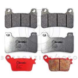 PASTIGLIE FRENO BREMBO RC ANTERIORI + POSTERIORI HONDA CBR 600-1000 RR 