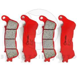 4 PASTIGLIE FRENO ANTERIORI BREMBO SINTERIZZATE HONDA XL 700 V TRANSALP ABS 2009