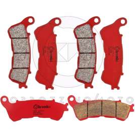 PASTIGLIE BREMBO SINTERIZZATE ANTERIORI + POSTERIORE PER HONDA CBF 1000 ABS