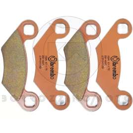 4 PASTIGLIE FRENO ANTERIORI BREMBO SD SINTERIZZATE OFF-ROAD E SCRAMBLER 500