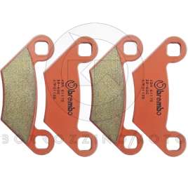 4 PASTIGLIE FRENO ANTERIORI BREMBO OFFROAD POLARIS SPORTSMAN 850 TOURING HO