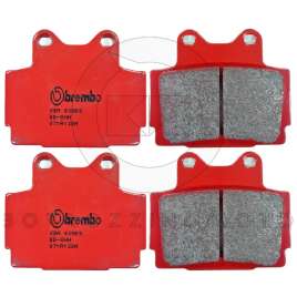 4 PASTIGLIE FRENO ANTERIORI BREMBO ROSSE SINTERIZZATE YAMAHA RD 350 F