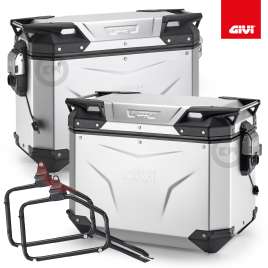 VALIGIE LATERALI ALLUMINIO GIVI TREKKER OUTBACK EVO 48/37 TRIUMPH TIGER 1200 2018