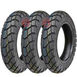 3 PNEUMATICI GOMME RINFORZATI D809 100.90-10 61L PIAGGIO APE 50 2009-2017