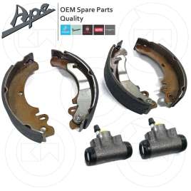 KIT GANASCE FRENO POSTERIORI + 2 CILINDRETTI PIAGGIO APE 50 1980-85