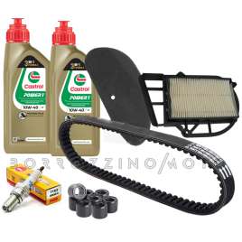 TAGLIANDO YAMAHA YP MAJESTY 250 2000-2003 MOTORE TRASMISSIONE OLIO CINGHIA RULLI
