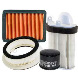 KIT TAGLIANDO 3 FILTRI ARIA + FILTRO OLIO HF985 YAMAHA T-MAX 500 2008-2011