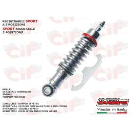 AMMORTIZZATORE ANTERIORE REGOLABILE SPORT TUTTO GRIGIO VESPA 50 SPECIAL PRIMAVERA ET3 PK 50 S