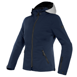 DAINESE GIACCA MAYFAIR LADY D-DRY DONNA MOTO IMPERMEABILE TERMICO PROTEZIONI GLACIER-GRAY/BLACK-IRIS