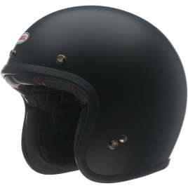 Casco Moto Jet Bell Custom 500 Black Nero Opaco Vintage ECE 06