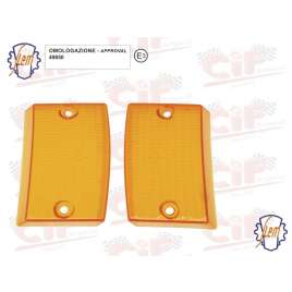 Coppia Plastiche Arancio Siem Omologate Per Frecce Anteriori Vespa PK 50-125