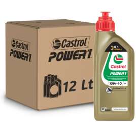 CASTROL POWER 1 10W40 - SEMI SINTETICO KIT 12Lt CARTONE OLIO MOTORE