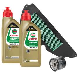 KIT TAGLIANDO HONDA SH 300 TUTTI OLIO CASTROL POWER 1 FILTRO ARIA FILTRO OLIO
