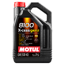 MOTUL 8100 X-Cess GEN2 5W-40 100% Sintetico 5L Olio motore Auto ACEA A3/B4 API SP