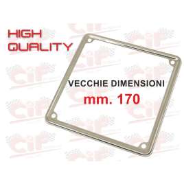 Cornice Targa Inox Lucidata Vecchie Dimensioni mm.170x170 - Vespa - Moto