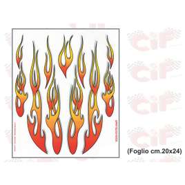 KIT DECORAZIONI ADESIVE CM.20x24 PER CASCHI-SCOOTER-MOTO