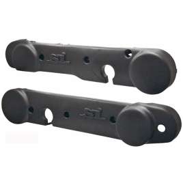 Kit Coppia Scocche Plastiche Fiancatine Laterali Nere Per Piaggio Sì 50 / FL2 / MIX
