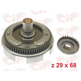 CAMPANA FRIZIONE RAPPORTI z 29x68 DENTI DIRITTI VESPA 50 SPECIAL 125 PRIMAVERA ET3 PK 50>125