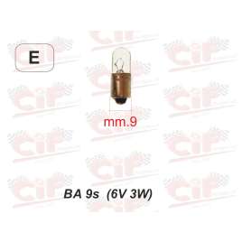 Lampadina Ba 9s (6v 3w) Luce Posizione Anteriore / Posteriore