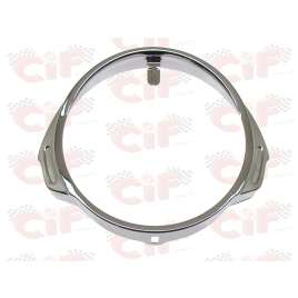 GHIERA FANALE CROMATA PER FANALE ANTERIORE FARO VESPA PX PE 125 150 200 1 SERIE