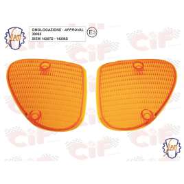Coppia Plastiche Anteriori Siem Per Frecce Ape 50 FL3 Europa-50 MiX 2t -50 Rst MiX-Ape 50
