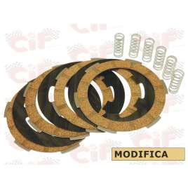 SERIE DISCHI FRIZIONE MODIFICATA (7 PEZZI) VESPA PK FL - FL2 50-125 - RUSH - HP - N