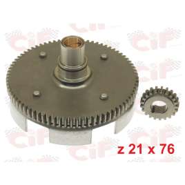 CAMPANA FRIZIONE RAPPORTI z 21x76 DENTI DIRITTI VESPA 50 V-HP VESPA 90 VESPA 50 V - FL