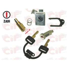 KIT SERRATURA BLOCCASTERZO 6mm +BAULETTO+SELLA VESPA PX 125/150 - PE 200 2 SERIE