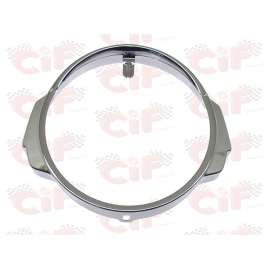 GHIERA FANALE CROMATA PER FANALE ANTERIORE FARO VESPA PX PE ARCOBALENO 125 150 200