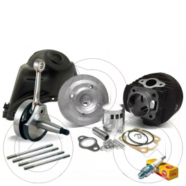 KIT COMPLETO MODIFICA MOTORE CILINDRO POLINI 130 ALBERO CONO 20 PIAGGIO APE 50