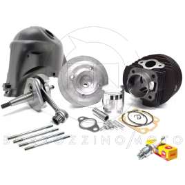 KIT 130cc GRUPPO TERMICO DR Ø57 ALBERO MOTORE RACING CUFFIA PER VESPA 50 SPECIAL L R N PK 50 S