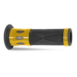Coppia Manopole PROGRIP Scooter 728-OE-121 Inserti in Alluminio Oro Con Foro