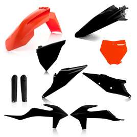 ACERBIS KIT CARENE PLASTICHE PER KTM NERO/ARANCIO KTM SX 125 2019 2020 2021 2022 0023479.313