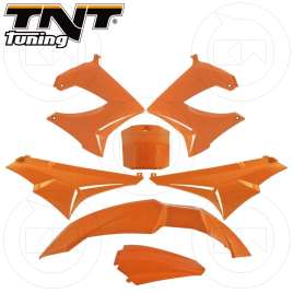 KIT CARENE 7 PEZZI VERSIONE ORIGINALE ARANCIO DERBI SENDA 50 R DRD/Racer 2002-2003 / R X-TREME 04-12 / SM 2000-05 / SM X RACE 06-10 / SM X TREME 02-09