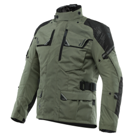 DAINESE GIACCA MOTO TOURING ADVENTURE UOMO LADAKH 3L D-DRY JACKET IMPERMEABILE 3 STRATI VERDE MILITARE