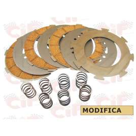 SERIE 4 DISCHI FRIZIONE MOLLE RINFORZATE VESPA PX PE 200 T5 125 RALLY 180-200 COSA 1-2