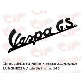 TARGHETTA VESPA G.S. ALLUMINIO SCUDO ANTERIORE VESPA GS 150