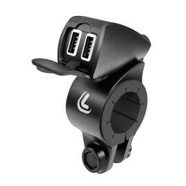 Lampa Usb-Fix Trek doppio caricatore usb a manubrio Ultra Fast Charge - 5400 mA - 12/24V