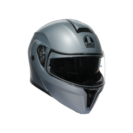 Casco Moto Modulare AGV Streetmodular E2206 Mono Matt Silver Grigio Opaco
