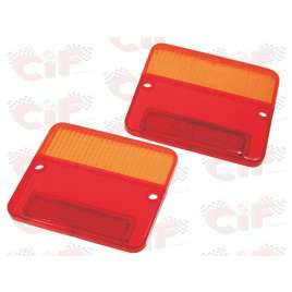 Coppia Plastiche Ricambio Per Fanali Posteriori Ape 50 TL-Car