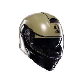 Casco Moto Modulare AGV Streetmodular E2206 Mono Matt Pastello Green/Black Opaco