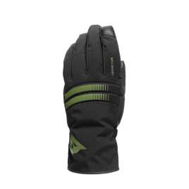 Guanti Da Moto Dainese Plaza 3 Black/Green Touring Gloves Impermeabili Invernali D-Dry