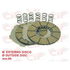SERIE DISCHI FRIZIONE COMPLETA VESPA 98 - VESPA 125 1948/52