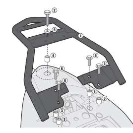 GIVI SR3103 ATTACCO KIT STAFFE PER BAULETTO MONOLOCK SUZUKI INAZUMA 250 2012-2016